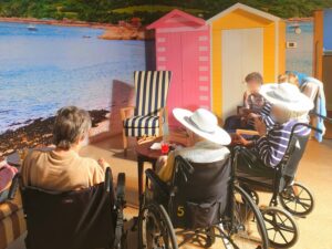 Residents at La Fontana Beach Sun Room
