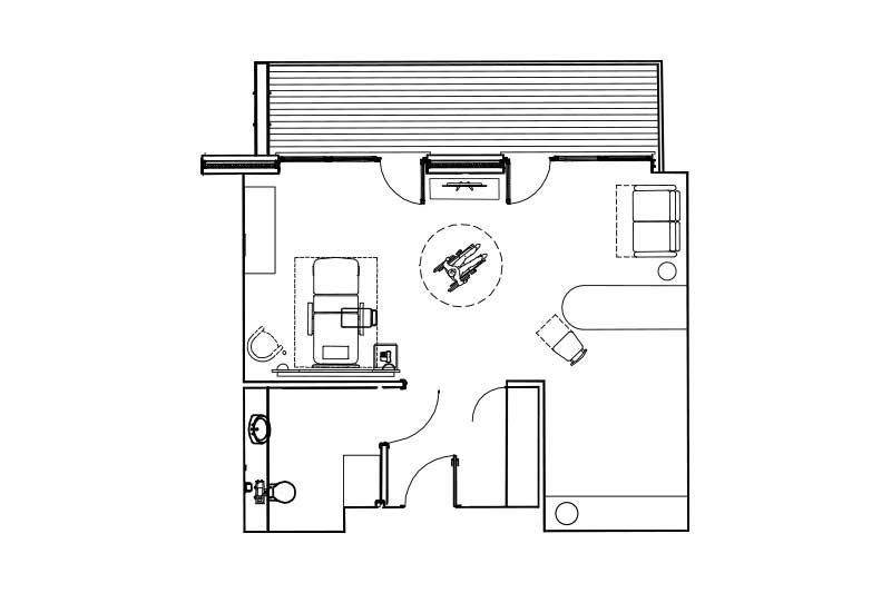 Premier room floorplan