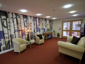 Entrance lounge area at Aspen Court