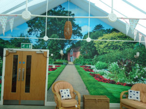 Wall mural in Immacolata House's Conservatory