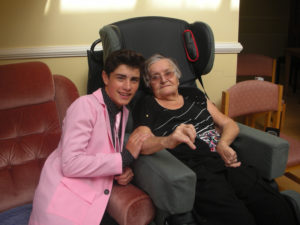 Emilio Santoro-Elvis impersonator pictured with resident