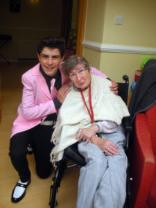 Emilio Santoro-Elvis impersonator pictured with resident