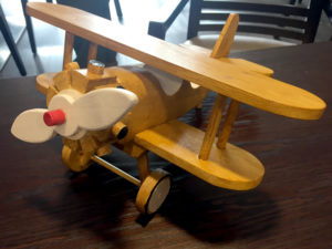 John's handmade wooden plane