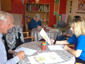 Residents designing their cake