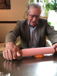 Cedar Lodge resident rolling out icing