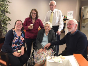 Casa di Lusso residents, relatives and staff at the macmillan coffee morning