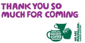 Campania's Macmillan Coffee morning amount raised