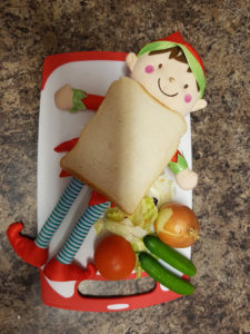 Christmas Elf in a sandwich