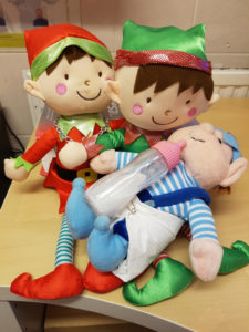 Christmas Elves with their new baby elf
