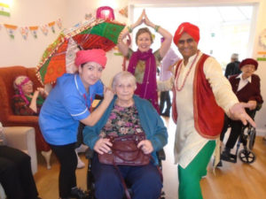 Aspen Court care home with Avtar Indian Dance raising money for Kerala