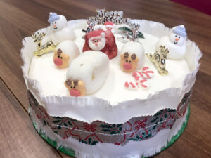 La Fontana Care Home, Martock, finished homemade Christmas Cake