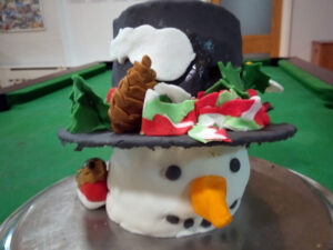 Serenita ARBD Care Home, Weston super Mare, finished homemade Christmas Cake