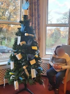 Campania ARBD Home's finished 'covid friendly' tree